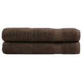 ZNTS Premium Sauna Towels SOLUND 2pcs Brown 80x200cm 600gsm 137242