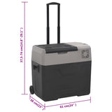 Cool Box with Wheel and Handle Black&Grey 30 L Polypropylene 3154648