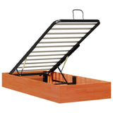 Ottoman Bed Frame with Storage Wax Brown 100 x 200 cm 3418773