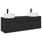 Bathroom Cabinet Set 3 pcs Black 49 x 44.5 x 65 cm 3405748