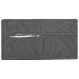 Cushion Cover 12 pcs HOUTEN Dark Grey 40 x 80 cm 918456