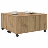 Coffee Table Artisan Oak 75 x 75 x 38 cm Engineered Wood 875481