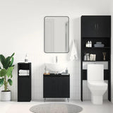 Bathroom Sink Cabinet Black Oak 58 x 33 x 60 cm Engineered Wood 862888