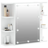 Mirror Cabinet with LED White 70x16.5x60 cm 808873