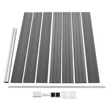 Fence Panel Set WPC 353x146 cm Grey 3070455