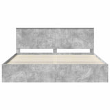 Bed Frame with Headboard Concerte 200 x 200 cm Solid Pine Wood 3410968