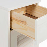 Bathroom Cabinet with Drawer VIGO 2 pcs White and Antique White 3328538