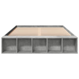 Bed Frame without Mattress Concrete Grey 160x200 cm 3280555