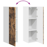 Wall Cabinet PORTO Smoked Oak 30 x 31 x 100 cm Engineered Wood 885460