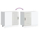 Kitchen Base Cabinet "Kalmar" High Gloss White Engineered Wood 854320