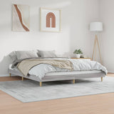 Bed Frame without Mattress Grey Sonoma 200x200 cm Engineered Wood 832011