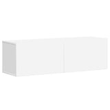 3 Piece TV Cabinet Set White Engineered Wood 3078656