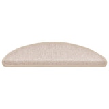 Stair Mats 30 pcs 56x17x3 cm Taupe Half Round 3365739