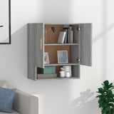 Wall Cabinet Grey Sonoma 60x31x70 cm Engineered Wood 817586