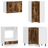 Kitchen Unit LYON 8 pcs Smoked Oak Engineered Wood 3438511