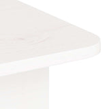 Coffee Table White 80 x 39.5 x 33.5 cm Solid pine wood 873521