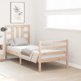 Bed Frame without Mattress Small Single Solid Wood Pine 3193881