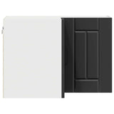 Wall Corner Cabinet LUCCA Black 57 x 57 x 40 cm Engineered Wood 884956