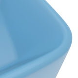 Luxury Wash Basin Matt Light Blue 41x30x12 cm Ceramic 147044