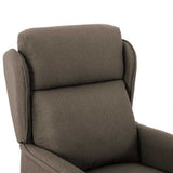 Massage Chair with Cushion Taupe 93.5 x 67.5 x 101.5 cm Fabric 348357
