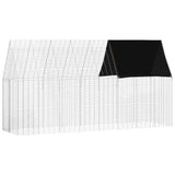 Rabbit Cage Silver 400 x 100 x 210 cm Galvanised Steel 42019248