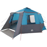 Cabin Tent 12-Person with Roof Blue and Grey 500 x 500 x 294 cm 42004057