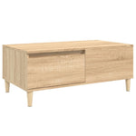 ZNTS Coffee Table Sonoma Oak 90x50x36.5 cm Engineered Wood 821111