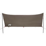 Camping Tarp Brown 438x376x212 cm Waterproof 4009607