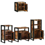 Bathroom Furniture Set 4 pcs Multicolour Solid Reclaimed Wood 3305651
