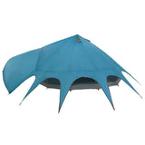 Teepee Tent 9-Person with Roof Blue and Grey 502 x 502 x 297 cm 42004018