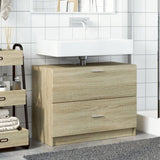 Sink Cabinet Sonoma Oak 78x37x59 cm Engineered Wood 848117