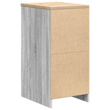 Garage Storage Cabinet Grey Sonoma 40x51x85 cm Solid Wood Pine 860567