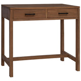 Desk with Drawers Natural Solid Teak Wood 80 x 50 x 75 cm 42026903