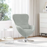 Egg Chair Light Grey 63 x 73 x 90 cm Velvet 42002724