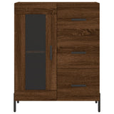 Highboard Brown Oak 69.5x34x180 cm Engineered Wood 3189524