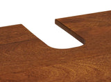 Bathroom Furniture Set with Shelf 5 pcs Walnut Solid Mango Wood 3310093