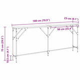 Console Table Old Wood 180 x 23 x 75 cm 871326