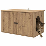 Cat House Artisian Oak 85 x 55 x 50.5 cm Engineered Wood 8000733