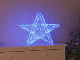 3D Star with 50 LEDs Blue 55 x 53.5 x 10 cm Acrylic 42019100
