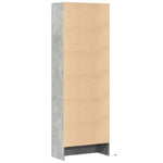 Highboard with LED Concrete Grey 69x32.5x200 cm Engineered Wood 3307908