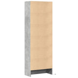 Highboard with LED Concrete Grey 69x32.5x200 cm Engineered Wood 3307908