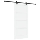 Sliding Door ORKDAL White 93 x 202 cm Solid Pine Wood 3333655