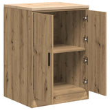 ZNTS Garage Storage Cabinet Artisan Oak 60x51x85 cm Solid Wood Pine 860579