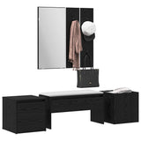 Hallway Furniture Set Wall-mounted 6 pcs Engineered Wood 3332547