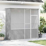 Bird Cage Grey 215x78x200 cm Galvanised Steel 172345