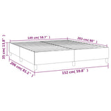 Box Spring Bed Frame Light Grey Queen Velvet 3121153