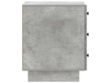Bedside Cabinet Concrete Grey 43 x 41 x 66.5 cm Engineered Wood 893868