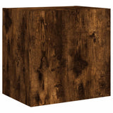 4 Piece TV Wall Units Smoked Oak Engineered Wood 3216432