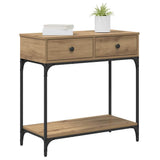 Console Table Artisan oak 75 x 34.5 x 75 cm Engineered wood 871297