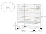 Large Bird Cage Budgie Cage for Finch Canaries Parakeet with Rolling Stand, Slide-out Tray, Storage T3398P347595